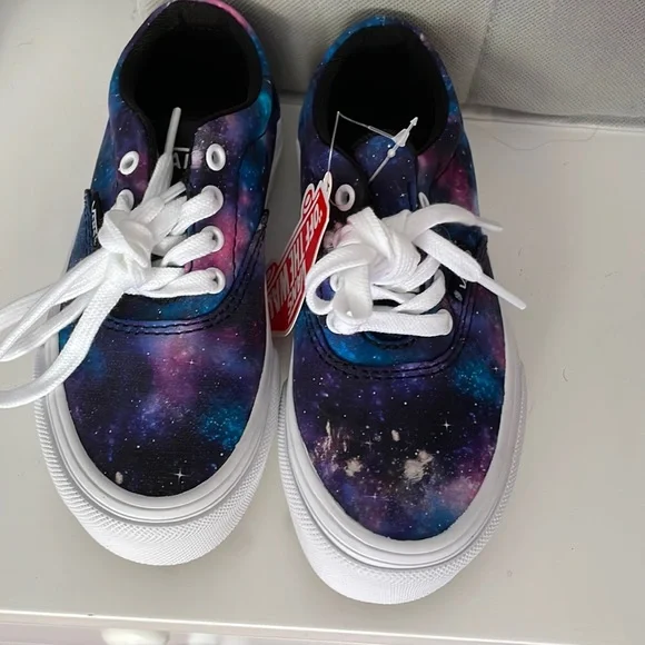 Pre-School size 11 Galaxy Vans never worn - Picture 1 of 2